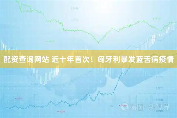 配资查询网站 近十年首次！匈牙利暴发蓝舌病疫情