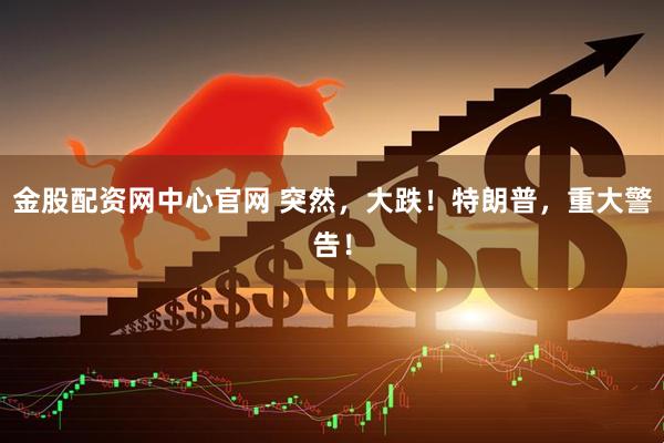 金股配资网中心官网 突然，大跌！特朗普，重大警告！
